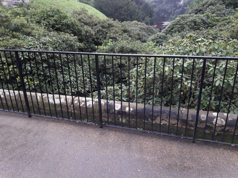 parapet after railings installed